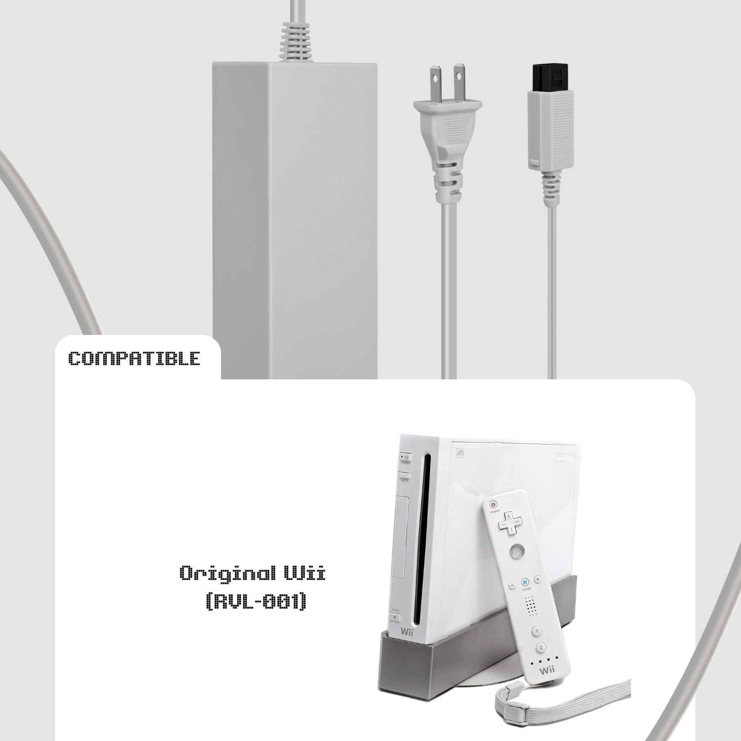 OEM Nintendo Wii Console Power Supply - RVL-009 OEM Nintendo Wii Console Power Supply - RVL-009
